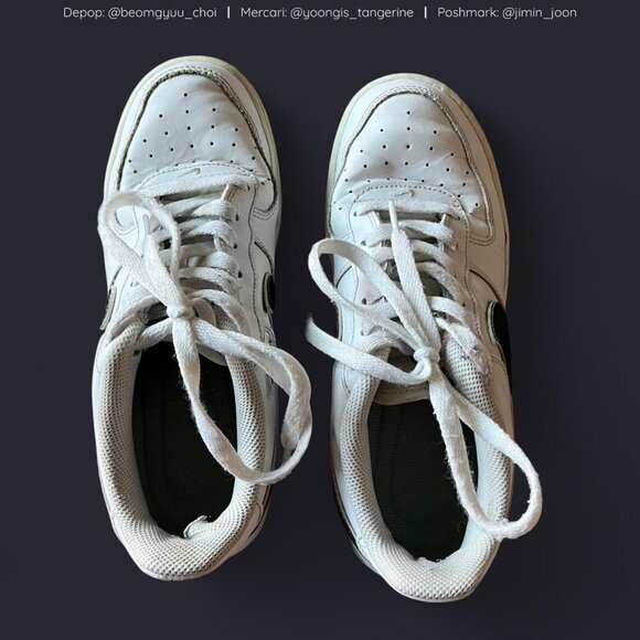 Unisex Black and White Nike Air Force 1 - Picture 4 of 7